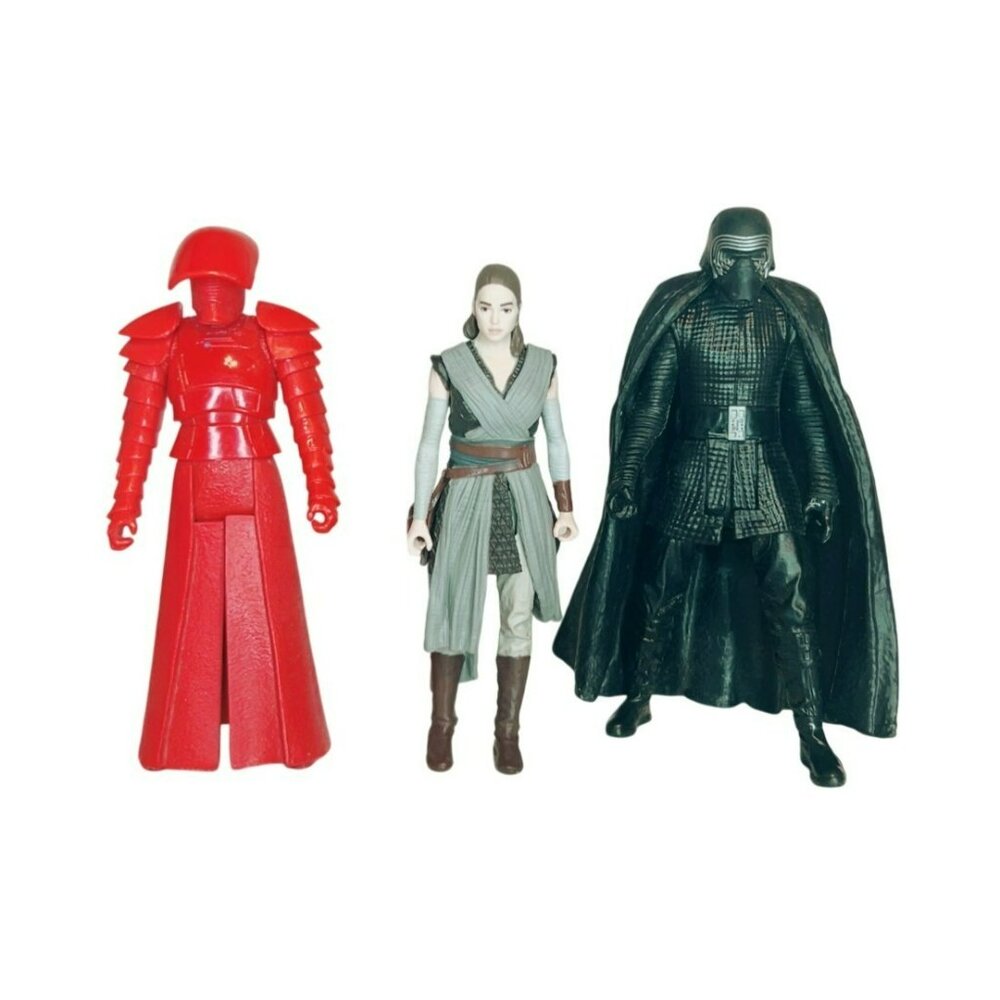 Star Wars Last Jedi Force Link Elite Praetorian Rey Kylo Ren Action Figures 2017